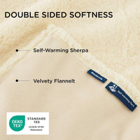 Bedsure Waterproof Dog Blankets for Small Dogs Soft Cat Blanket Warm - S(25x35") / Antique White-self Warming - image 2