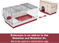 Midwest Homes for Pets Deluxe Rabbit & Guinea Pig Cage - Black / Standard Hutch Extension - image 2