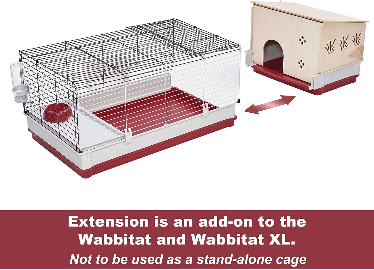 Midwest Homes for Pets Deluxe Rabbit & Guinea Pig Cage - Black / Standard Hutch Extension - image 2