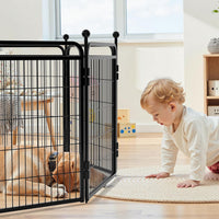 Gardner Pet Dog Playpens, 24" H 16 Panels Dog Pen Outdoor/Indoor Dog Fence Exercise Pen for Small - Black / 16 / 24"H - image 4