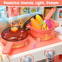 HOLYFUN Kids Kitchen Playset - Pink - image 3