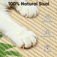FUKUMARU Cat Scratcher Mat - Monstera-1 Pack-23.6 x 15.7 Inch - image 3