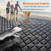 URPOWER Dog Car Seat Cover for Back Seat - Jet Black / Standard - 54" Length - image 4