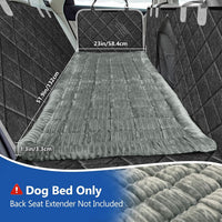 Thickened Dog Bed for Car Back Seat, Upgraded Bottom Non-Slip - Light Gray - image 3