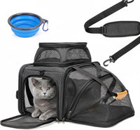 JUNGYOUN Premium Cat Carrier - Dark Grey / 17.0"L x 11.0"W x 11.0"H