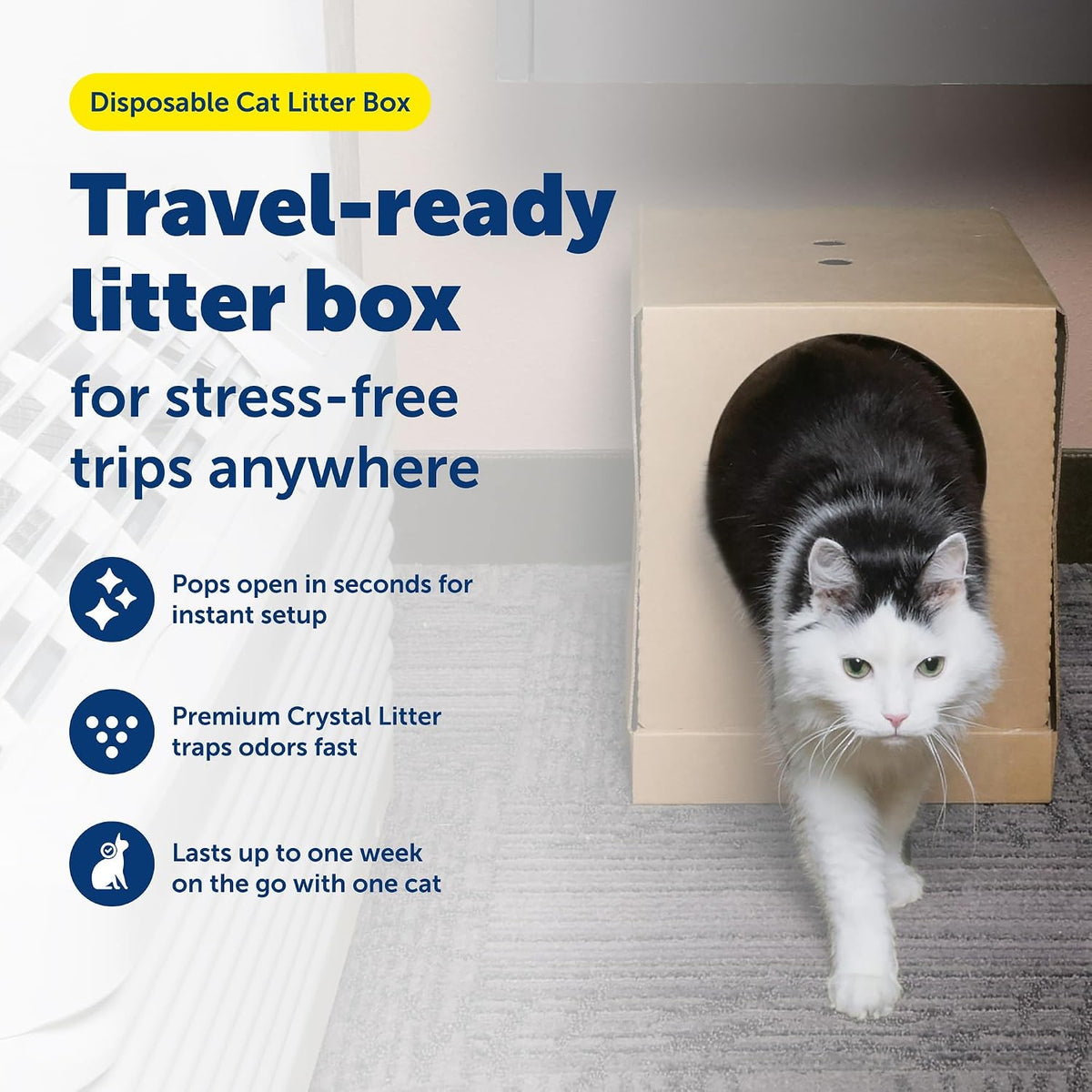 PetSafe Disposable Litter Box, Fresh Scent, Travel - image 2