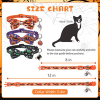 Halloween Cat Collar Breakaway with Bowtie and Bells - Halloween Pattern - image 2