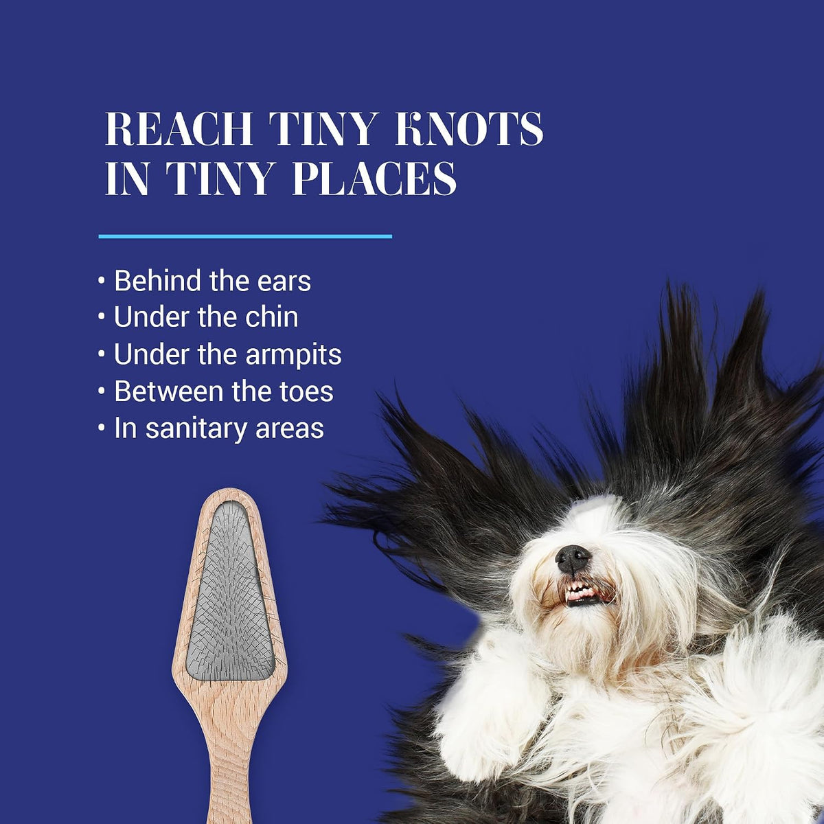 Chris Christensen Mark I Slicker Brush for Dogs - Mark V Triangle - image 3
