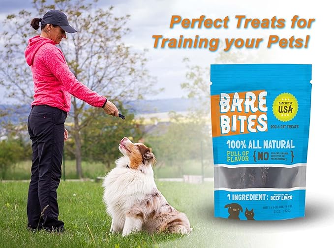 100% All Natural Dehydrated Beef Liver Dog and Cat Treats (6 Ounce Bag) (6 Ounce Bag)