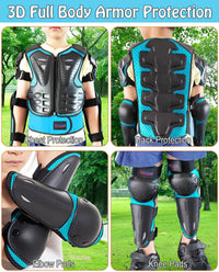 DBaoXiaoMu kids dirt bike gear armor vest suit with chest, back, knee and elbow protection - view 16
