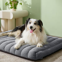 LE SURE Cute Orthopedic Dog Bed Large Sized Dog, Flat Pet Mat - 36"L x 27"W x 4"Th / Grey - image 2