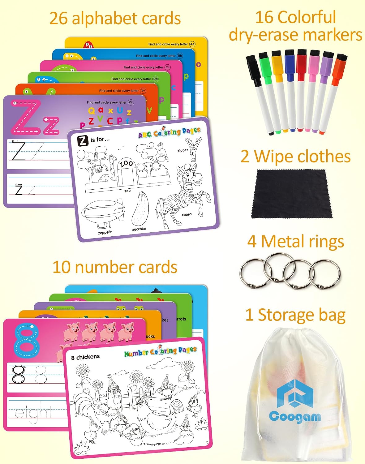 Coogam Handwriting Drawing Practice Cards - image 2