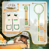 SMILESSKIDDO kids explorer kit with safari vest, hat, bug catcher and magnifying glass - view 2