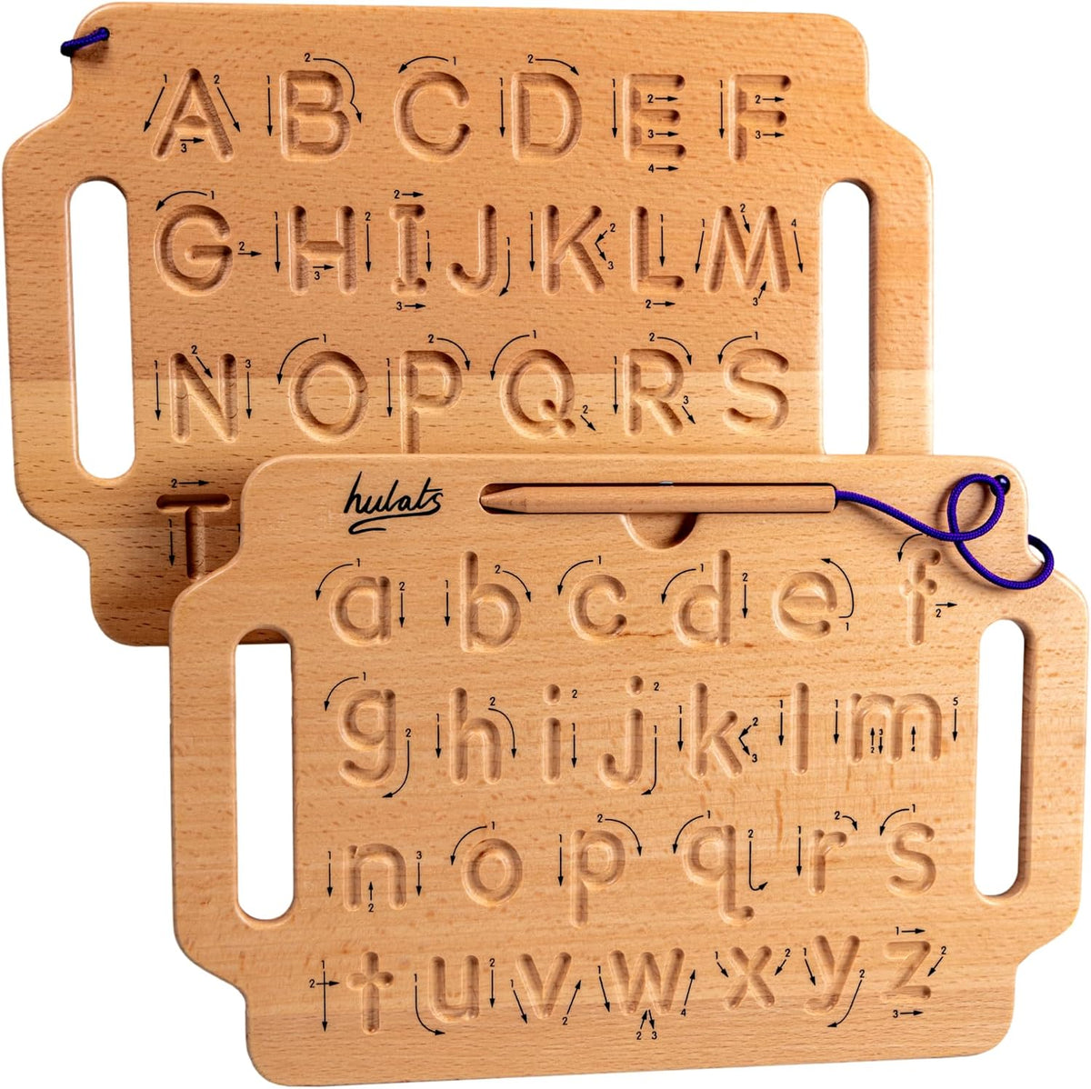 Learn to Write: Wooden Letter Tracing Board