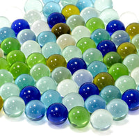 Sukh 78 Pcs Glass Marbles - 78 Pcs - 6 Colors