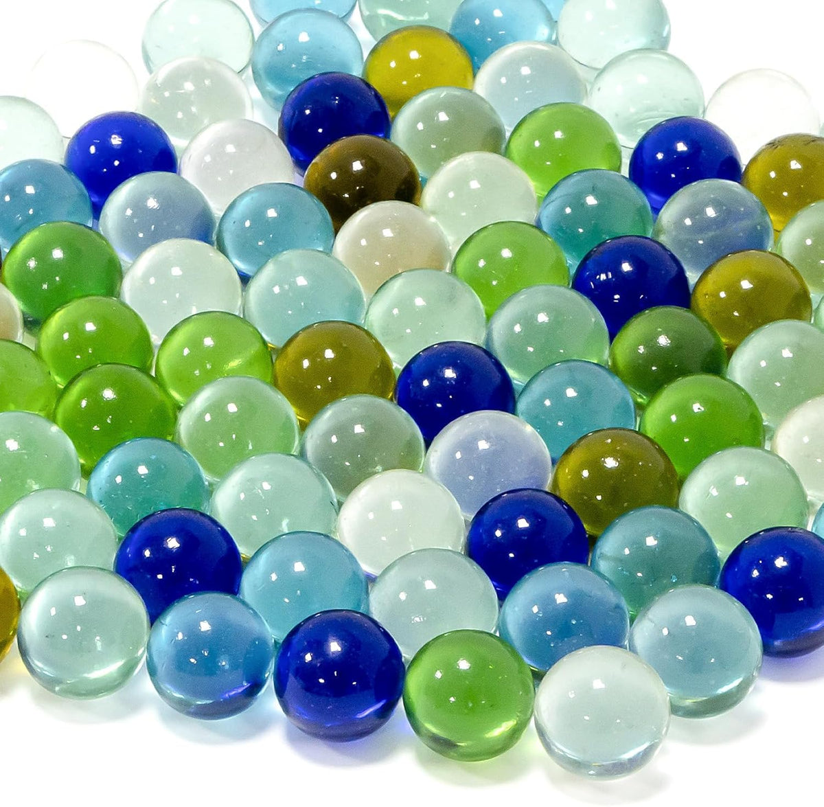 Sukh 78 Pcs Glass Marbles - 78 Pcs - 6 Colors