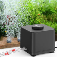 hygger Aquarium Air Pump, Quiet Adjustable Fish Tank Air Pump - 4W(Tank Up to 120 Gallon)