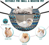 JSPYFITS double layer cat cage hammock with ball, stainless steel clips - view 2