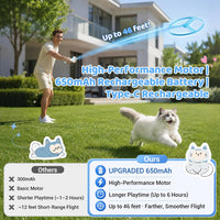 Cat Fetch Toy with Flying Disc Launcher - Blue - image 2