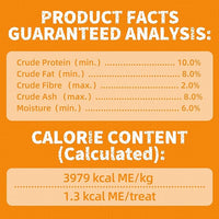 Just Try 13.4 OZ Pumpkin Cat Treats Cat Constipation Relief Hairball Control Healthy Salmon Snacks Training Biscuits Treats for Digestive Support Low Calorie Kitten Snacks