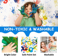 ABEIER Washable Finger Paint for Toddlers 1-3 - 2 Fl Oz (Pack of 12) - image 3