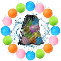 Tlitlimom 16Pcs Reusable Water Bomb Balloons - 16Pack