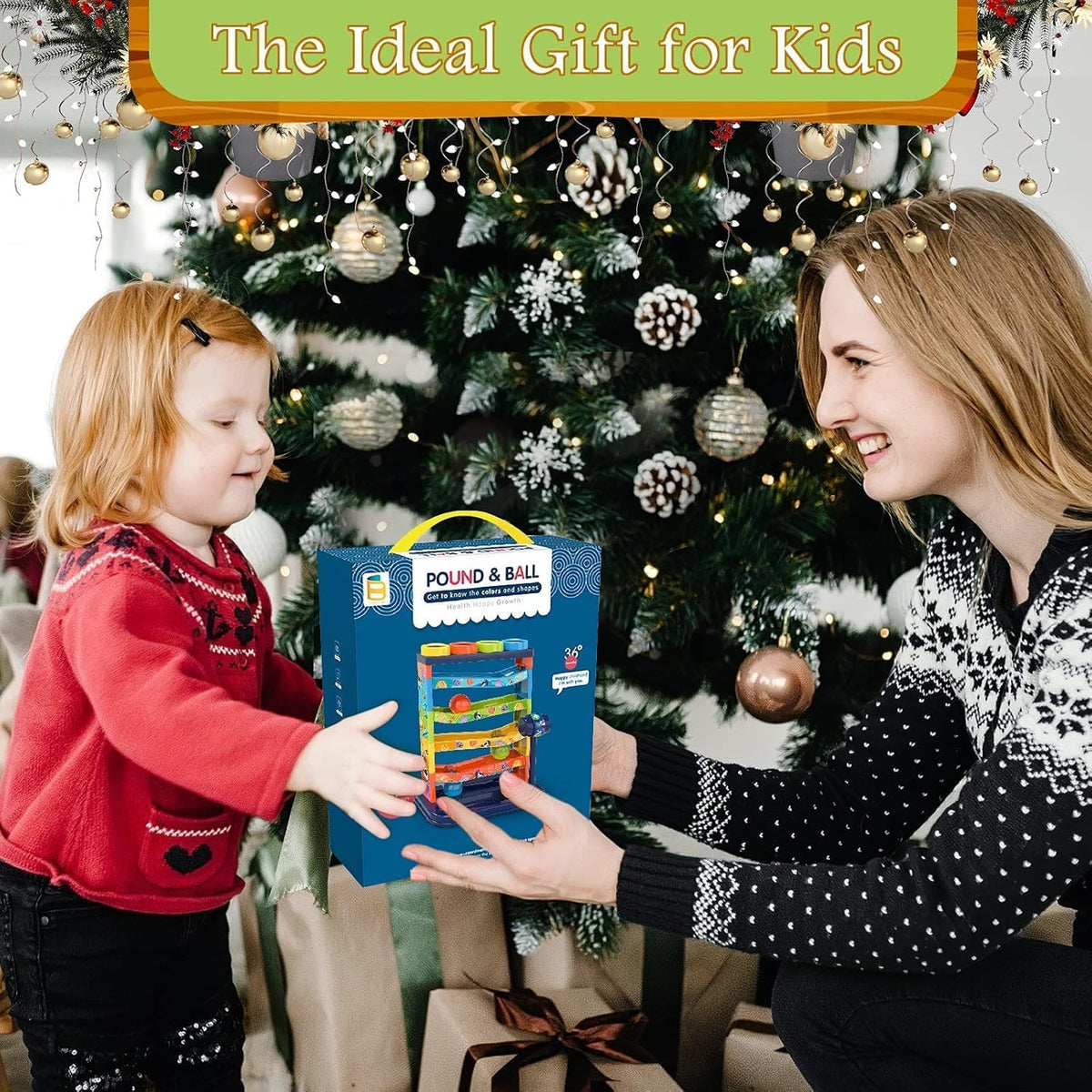 YVV Pound a Ball for Toddlers Boys and Girls STEM Developmental - image 2