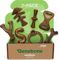 Benebone Medium 4-Pack Dog Toys for Aggressive Chewers - Medium / 7 Pack