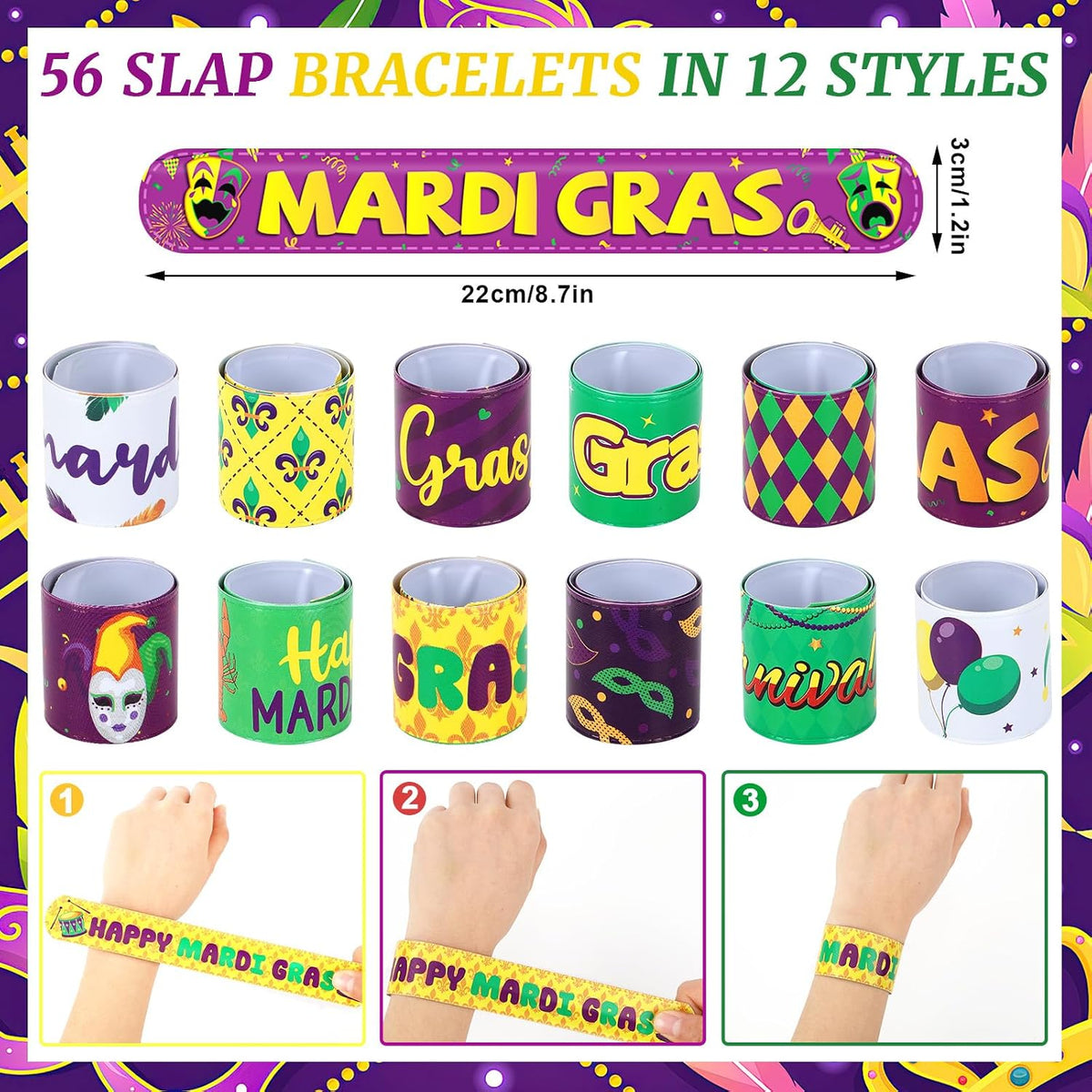 Junebrushs 56 fall Thanksgiving slap bracelets with turkey, pumpkin and leaf designs - view 14