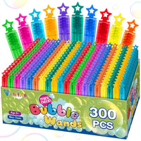 200 Pcs Mini Bubble Wands in 10 Colors - 300