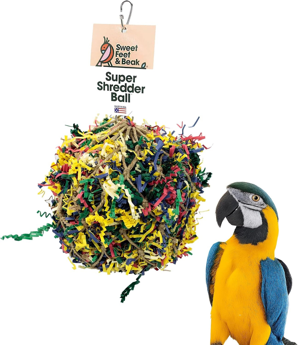 Sweet Feet and Beak Shredder Ball - 3 inch