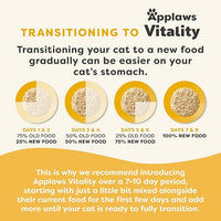 Applaws Vitality Wet Cat Food in Broth, Natural Canned Cat Food, Wet Food for Cats with Added Vitamins and Minerals, Grain Free, Carrageenan Free, Variety Selection in Broth (12 Count, 5.5 oz Cans)