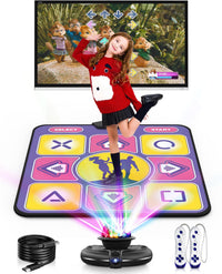 Acelufly kids dance mat for TV with raised arrow keys