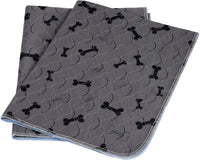 Washable Dog Pee Pads with Free Grooming Gloves - 36x72 Inch (Pack of 2)