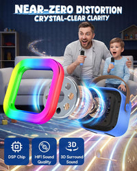 IROO Mini Karaoke Machine for Kids - Navy - image 3