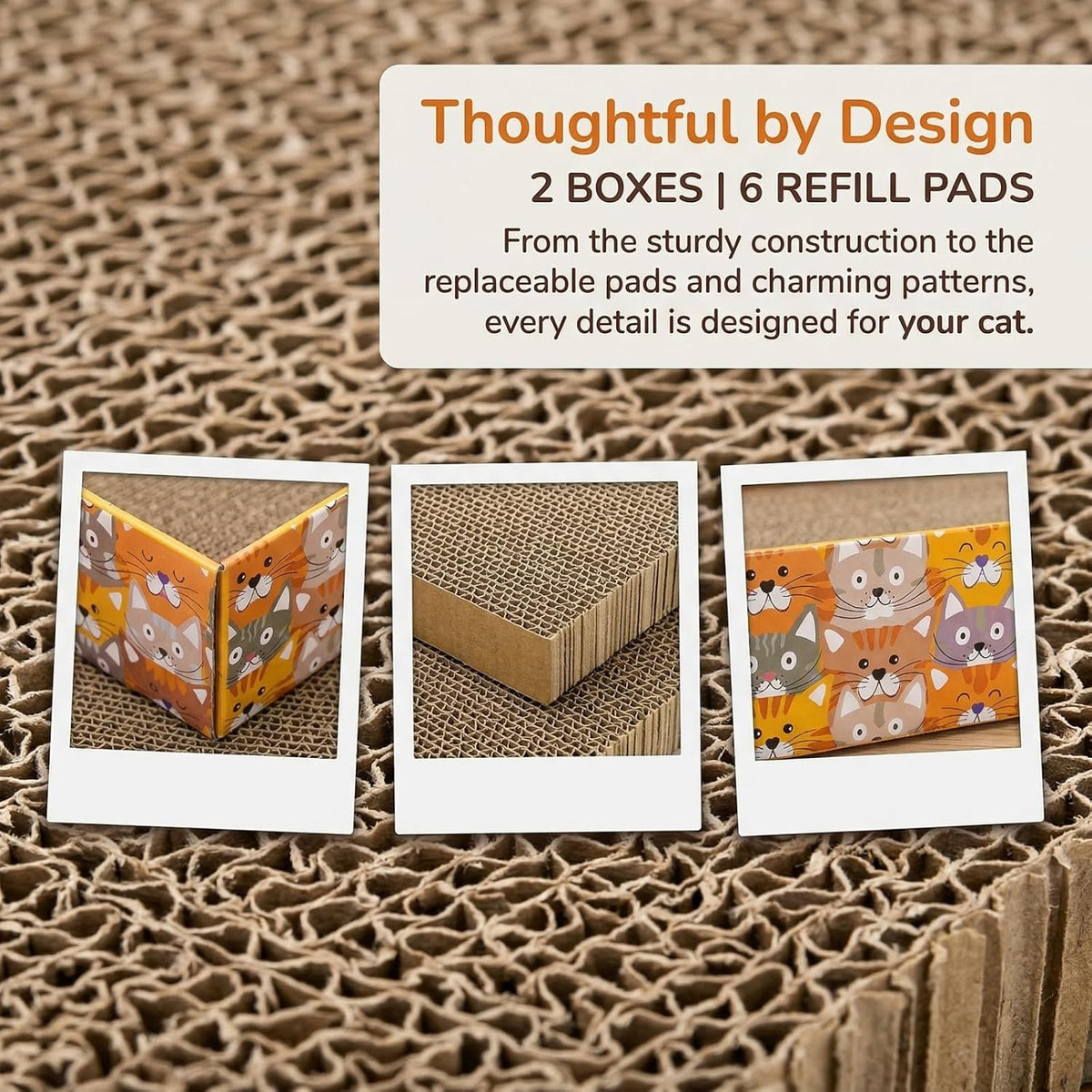 Set of 2 Cat Scratching Boxes - image 4