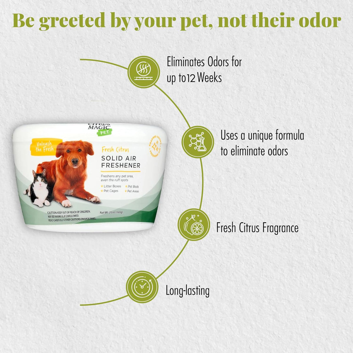 Citrus Magic Pet Solid Air Fresheners - Fresh Citrus / 20 Ounce (Pack of 2) / 20 Ounce (Pack of 2) - image 4