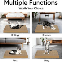 Cat Scratcher, 5 Packs in 1 Cardboard Box Cat Scratching Pad, Large – Essentials for Cats - 6 Packs Refill - image 2
