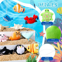 Libima 150 Pcs Mini Stuffed Animals Keychain, Plush Toys - 150 / Sea Life - image 4