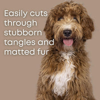 Dematting Comb for Dogs, Serrated Mat Remover for Curly Coats - image 2