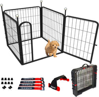 Dog Play Pen Indoors/Outdoor - 4 Panels / 24'' High