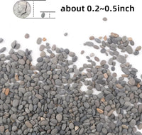 CJGQ Decorative River Rocks Pebbles for Succulents - 7lb / Black-Small - image 2