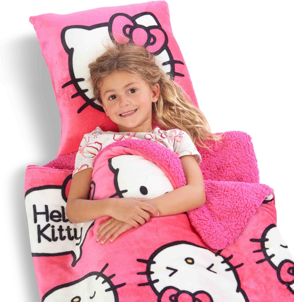 Northwest Silk Touch Sherpa Slumber Bag - Pink Pride / 27" x 56" - image 2