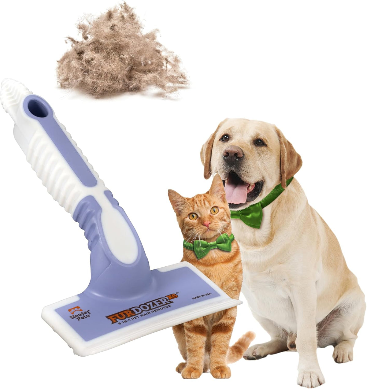 FurDozer Pet Hair Remover & Auto Detailing Tools - Purple / X6