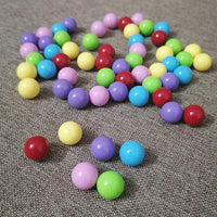 Hotusi 60 Chinese checkers marbles in green, yellow, red, blue, violet and pink - view 4