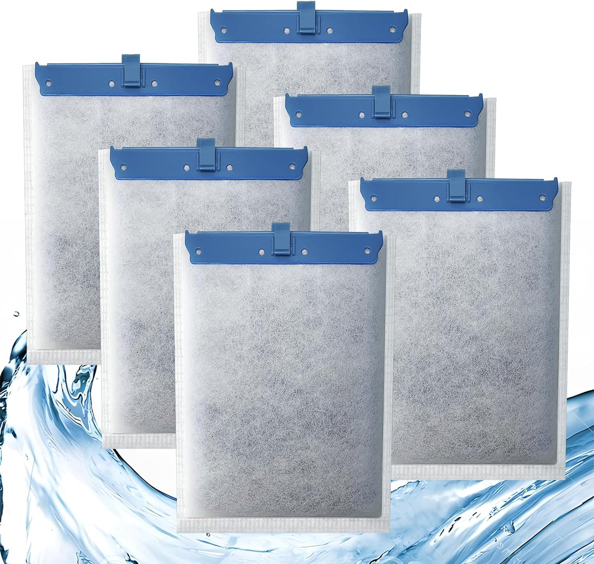 6 Pack Filter Cartridge Compatible with Whisper Bio-Bag Filters - 6 Pack Large