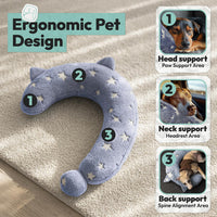 Dog Calming Pillow, Glow in The Dark Dog Put Head on - Medium / Light Blue - image 2