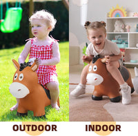 ZOOJOY Inflatable Horse Hopping Toy - Black Horse - image 3