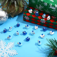 JUNEBRUSHS 50 Pcs Mini Pumpkins Fake Pumpkins Artificial Pumpkins - Winter Ducks Style - image 3