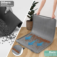Dog Mat for Food and Water - Light Grey / 39.4"L x 27"W - image 4
